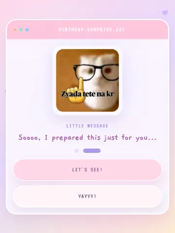 Bday Wish 4 — birthday website template