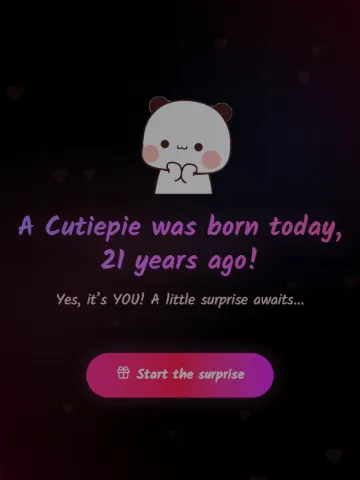 Birthday V3 — birthday website template