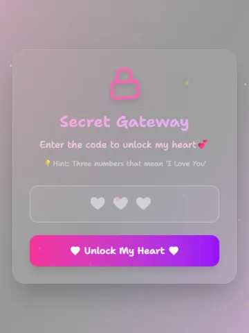 Confession Site — valentine website template