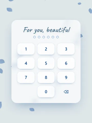 Locked Letter in Blue — valentine website template